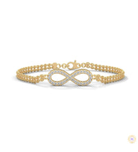 0.40 Ct. Infinity Rope Chain Lab Diamond Bracelet