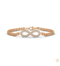 0.40 Ct. Infinity Rope Chain Lab Diamond Bracelet