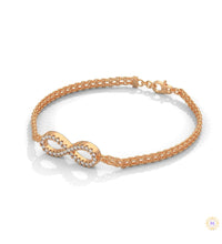 0.40 Ct. Infinity Rope Chain Lab Diamond Bracelet