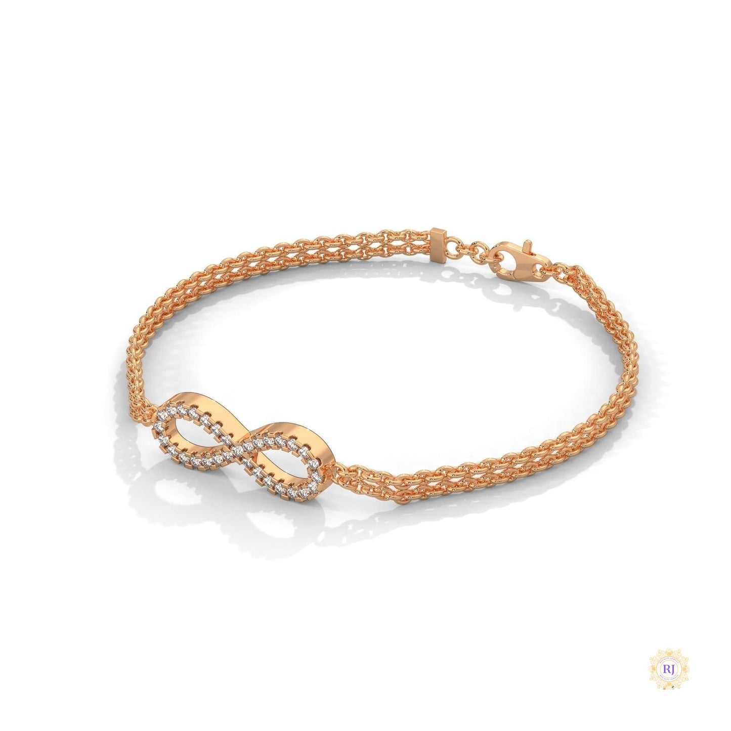 0.40 Ct. Infinity Rope Chain Lab Diamond Bracelet