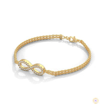 0.40 Ct. Infinity Rope Chain Lab Diamond Bracelet