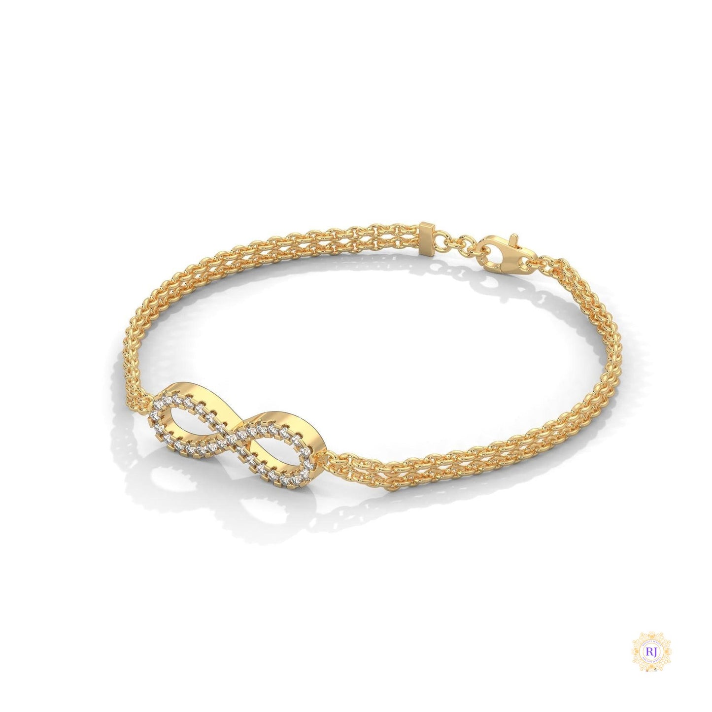 0.40 Ct. Infinity Rope Chain Lab Diamond Bracelet