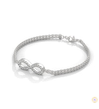 0.40 Ct. Infinity Rope Chain Lab Diamond Bracelet