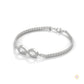0.40 Ct. Infinity Rope Chain Lab Diamond Bracelet