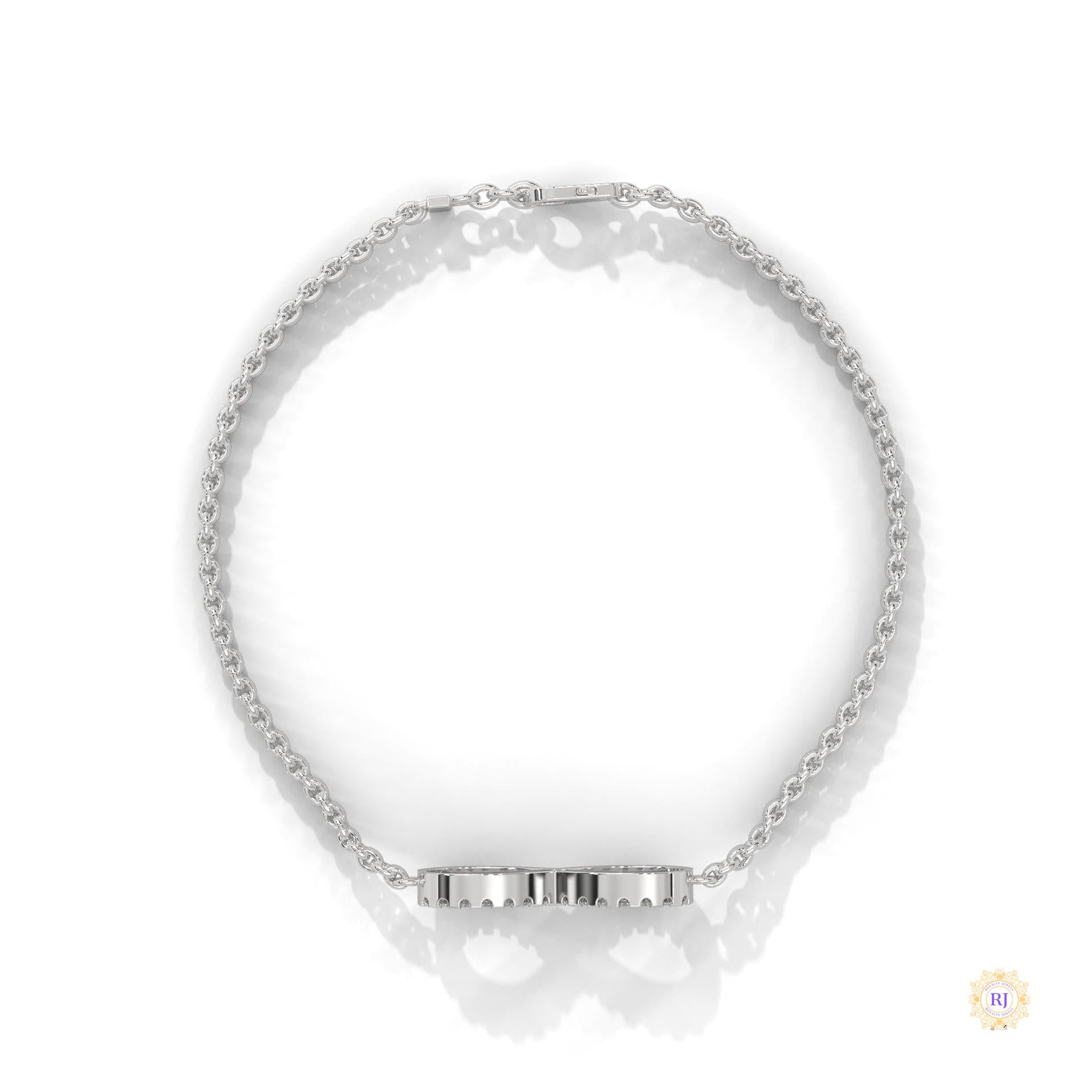 0.40 Ct. Infinity Rope Chain Lab Diamond Bracelet