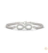 0.40 Ct. Infinity Rope Chain Lab Diamond Bracelet