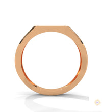 0.40 Ct. Pavé Brick-Link Lab Diamond Men’s Ring