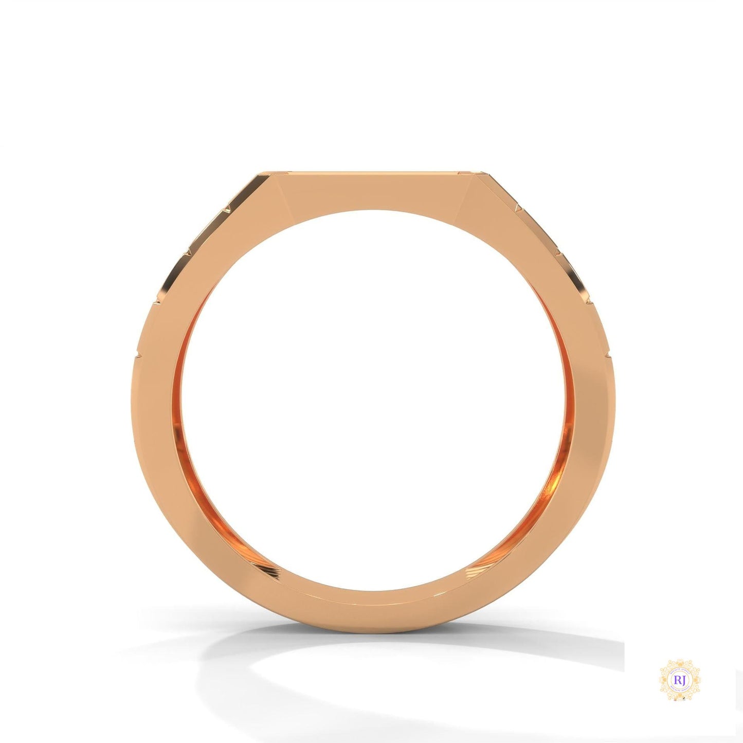 0.40 Ct. Pavé Brick-Link Lab Diamond Men’s Ring