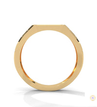 0.40 Ct. Pavé Brick-Link Lab Diamond Men’s Ring