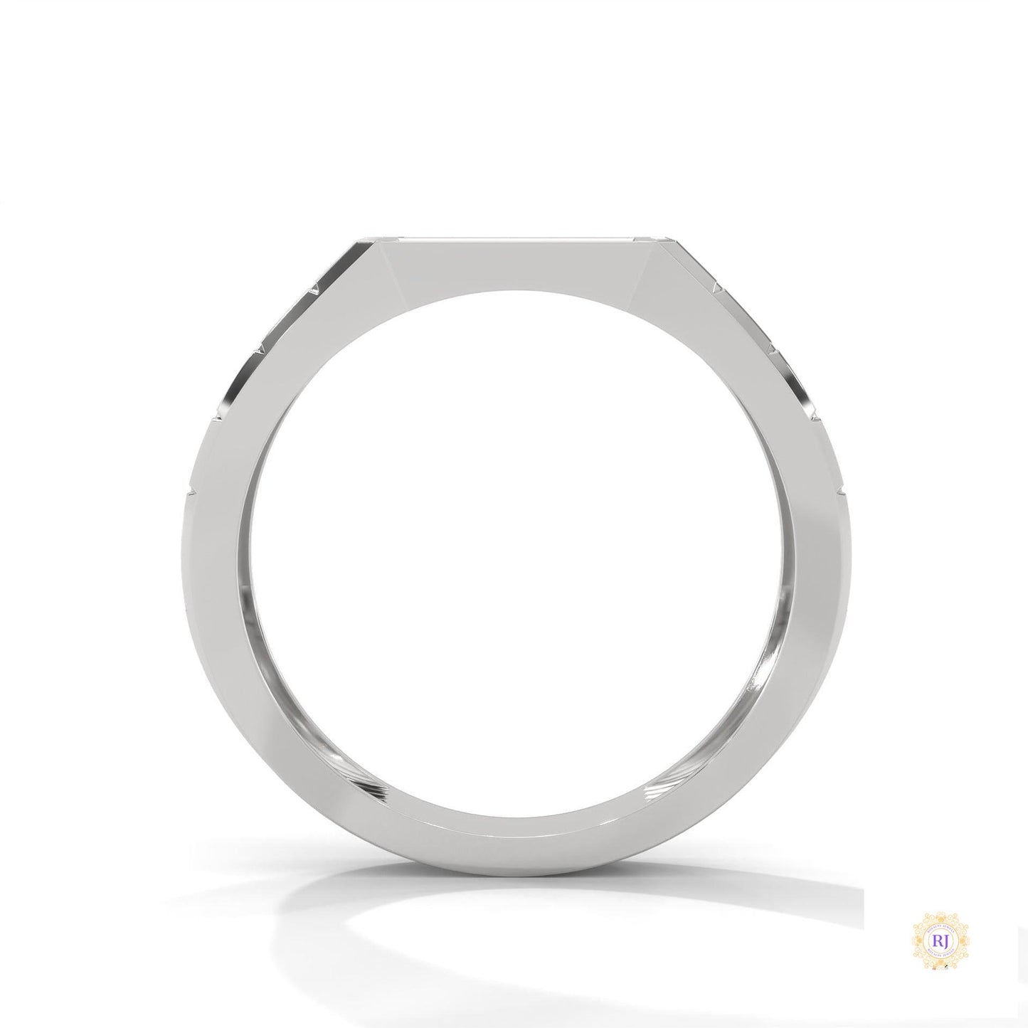 0.40 Ct. Pavé Brick-Link Lab Diamond Men’s Ring