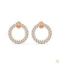 0.50 CT. Circle Diamond Earrings
