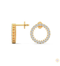 0.50 CT. Circle Diamond Earrings