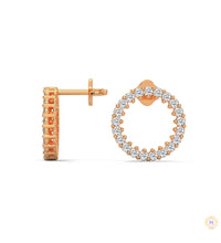 0.50 CT. Circle Diamond Earrings