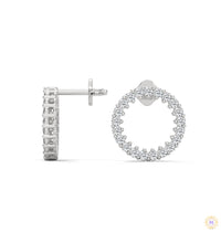 0.50 CT. Circle Diamond Earrings