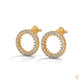 0.50 CT. Circle Diamond Earrings