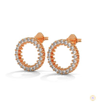 0.50 CT. Circle Diamond Earrings