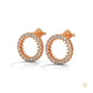 0.50 CT. Circle Diamond Earrings
