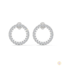 0.50 CT. Circle Diamond Earrings