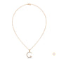 0.50 CT. Crescent Moon Diamond Pendant