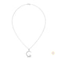 0.50 CT. Crescent Moon Diamond Pendant