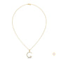 0.50 CT. Crescent Moon Diamond Pendant