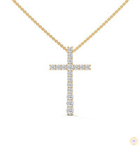 0.50 CT. Diamond Cross Pendant – Lab-Grown Luxury