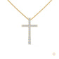 0.50 CT. Diamond Cross Pendant – Lab-Grown Luxury