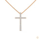 0.50 CT. Diamond Cross Pendant – Lab-Grown Luxury