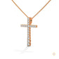 0.50 CT. Diamond Cross Pendant – Lab-Grown Luxury