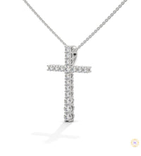 0.50 CT. Diamond Cross Pendant – Lab-Grown Luxury