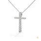 0.50 CT. Diamond Cross Pendant – Lab-Grown Luxury