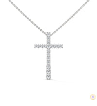 0.50 CT. Diamond Cross Pendant – Lab-Grown Luxury