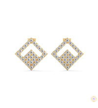 0.50 CT. Diamond Geometric Stud Earrings
