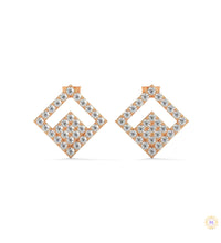 0.50 CT. Diamond Geometric Stud Earrings