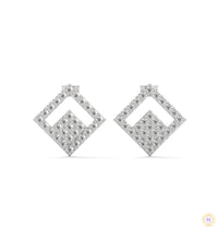0.50 CT. Diamond Geometric Stud Earrings
