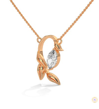 0.50 CT. Floral Marquise Diamond Pendant