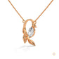 0.50 CT. Floral Marquise Diamond Pendant