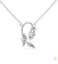 0.50 CT. Floral Marquise Diamond Pendant
