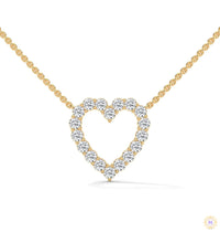 0.50 CT. Heart Diamond Pendant