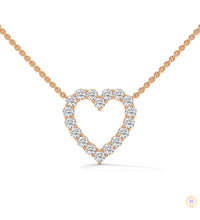 0.50 CT. Heart Diamond Pendant