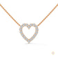 0.50 CT. Heart Diamond Pendant