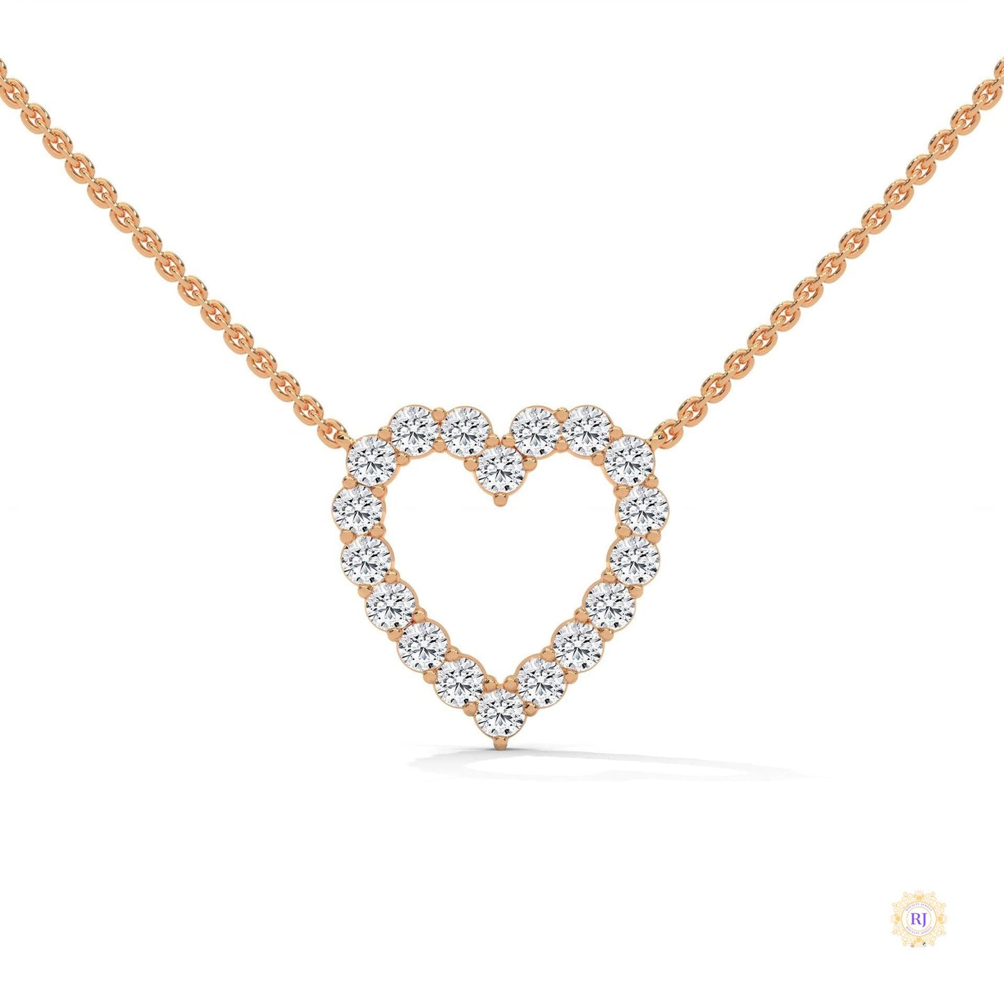 0.50 CT. Heart Diamond Pendant