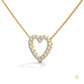 0.50 CT. Heart Diamond Pendant