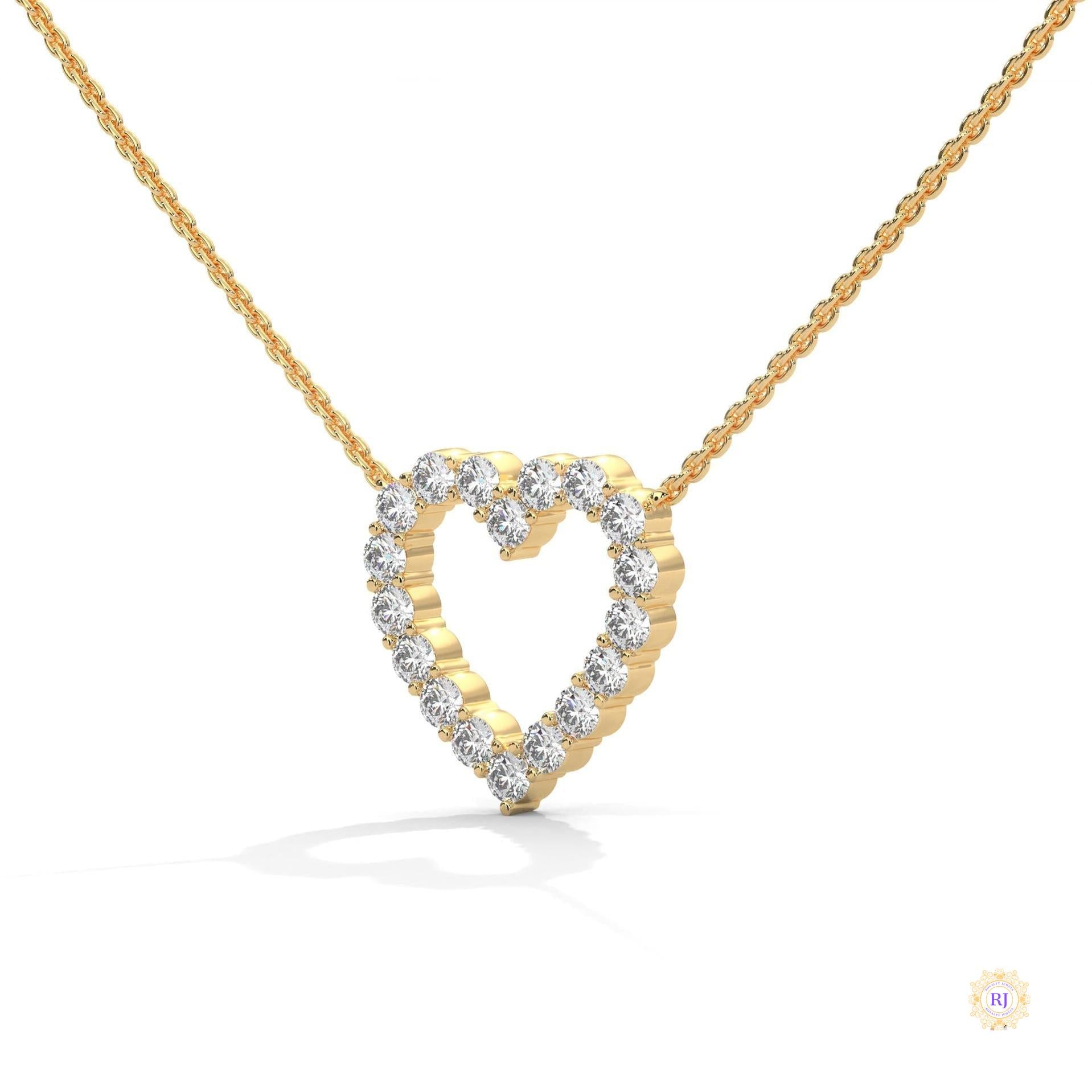 0.50 CT. Heart Diamond Pendant