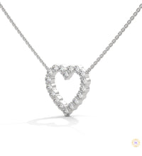 0.50 CT. Heart Diamond Pendant