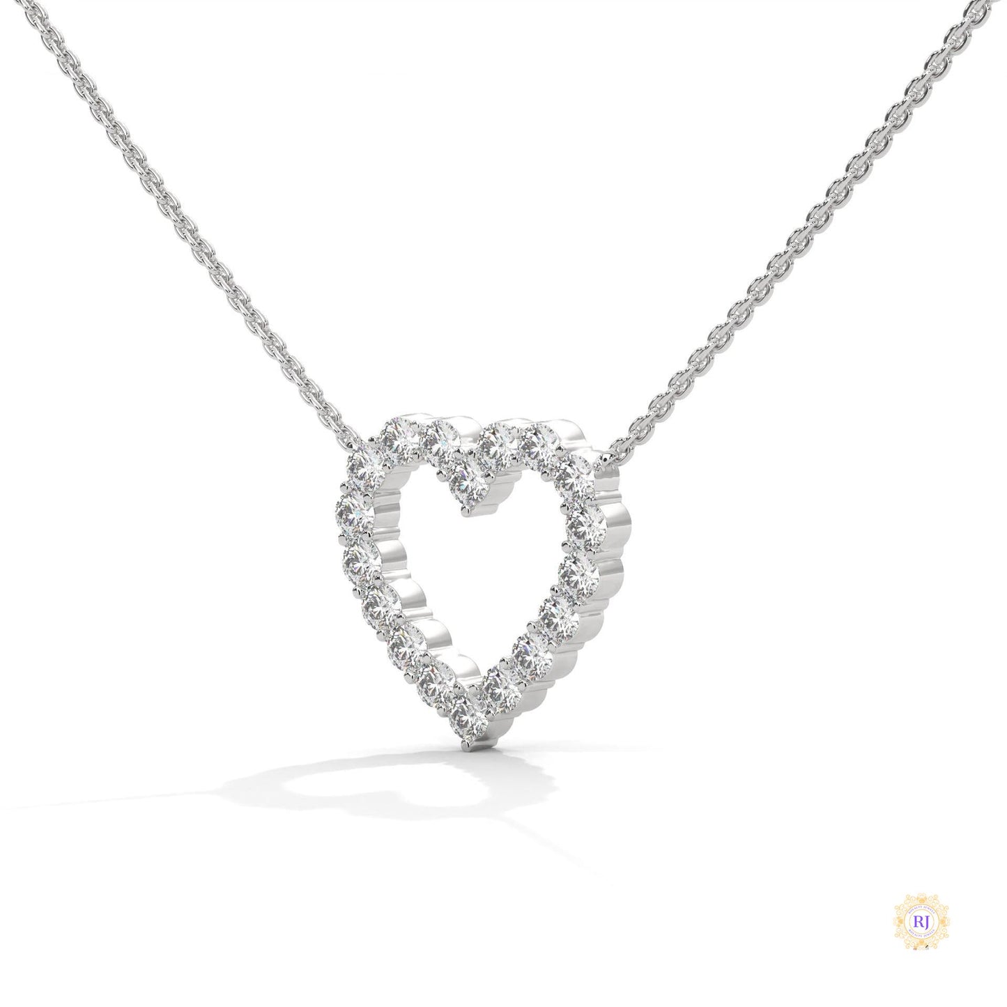 0.50 CT. Heart Diamond Pendant