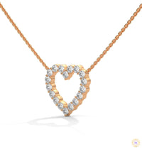 0.50 CT. Heart Diamond Pendant
