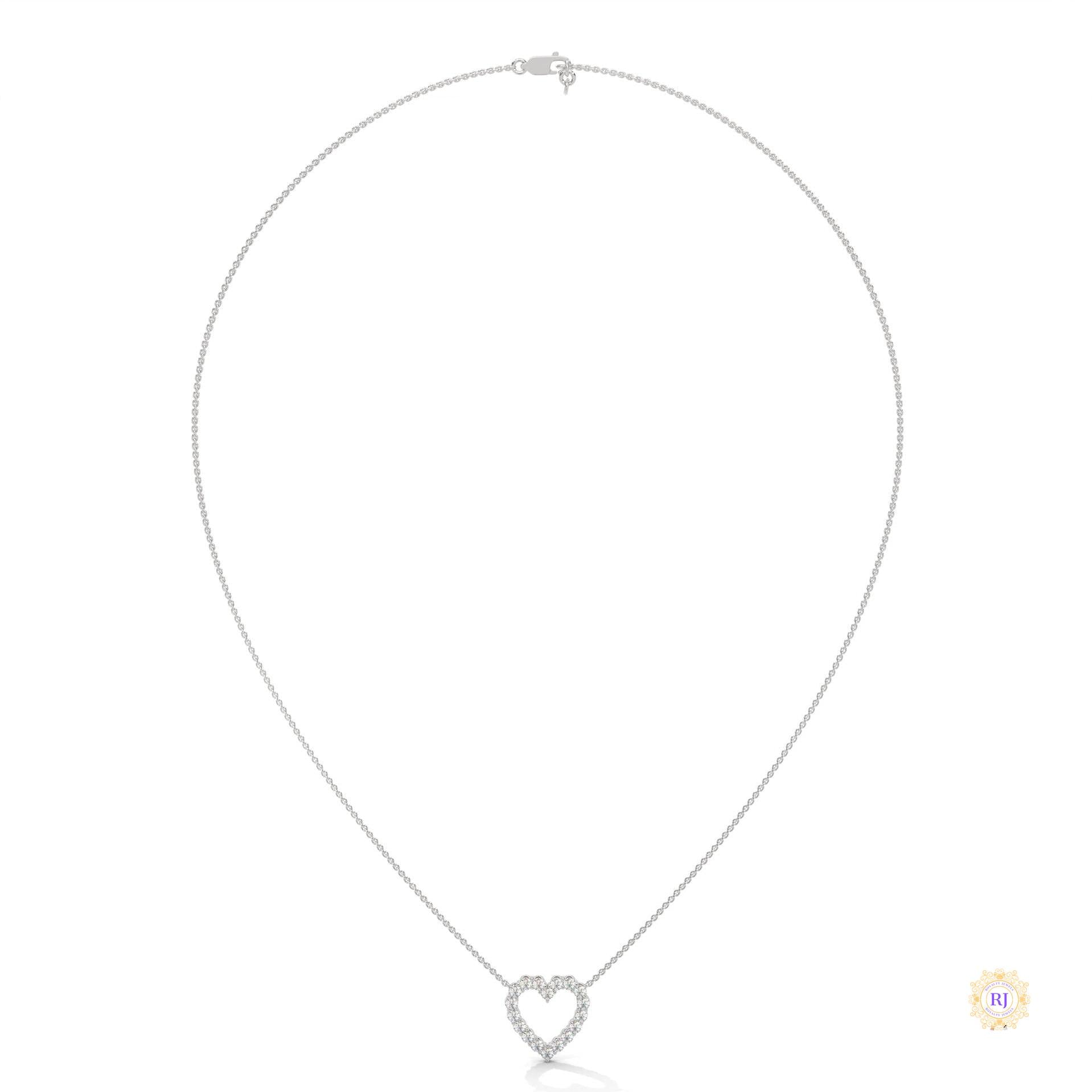 0.50 CT. Heart Diamond Pendant