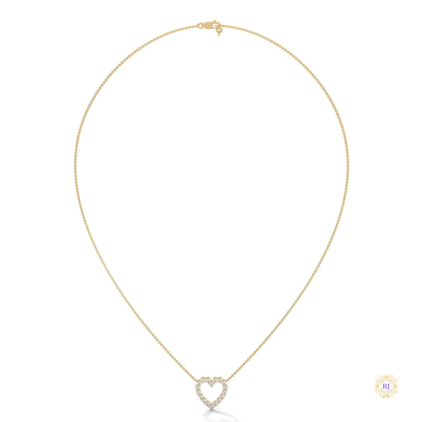 0.50 CT. Heart Diamond Pendant