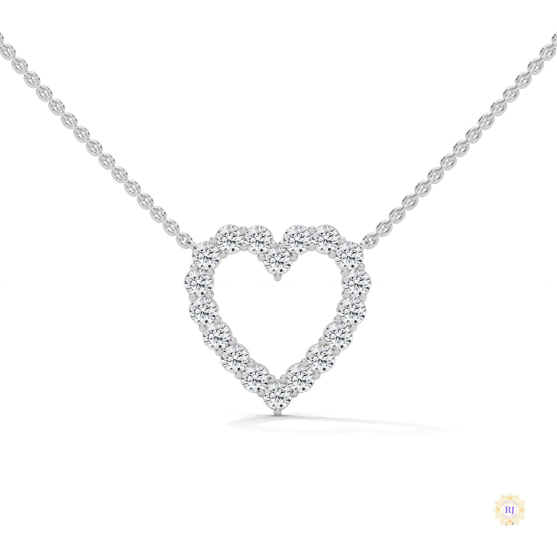 0.50 CT. Heart Diamond Pendant